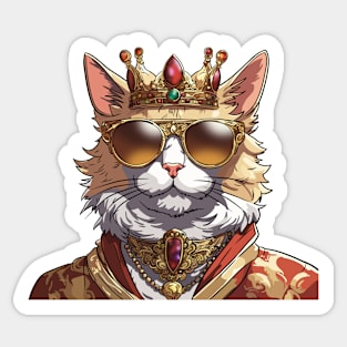 Regal Whisker Majesty Sticker